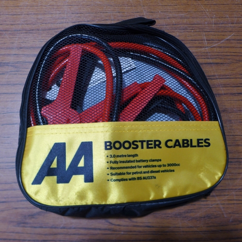 6148 - Five AA 3M booster cables for vehicles up to 3000cc, suitable for petrol and diesel vehicles (£11.86... 