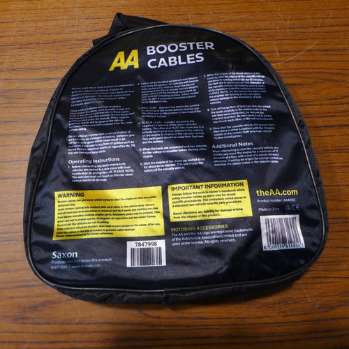 6148 - Five AA 3M booster cables for vehicles up to 3000cc, suitable for petrol and diesel vehicles (£11.86... 
