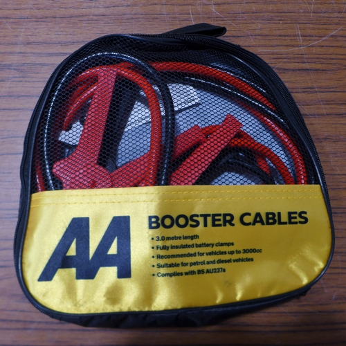6149 - Five AA 3M booster cables for vehicles up to 3000cc, suitable for petrol and diesel vehicles (£11.86... 