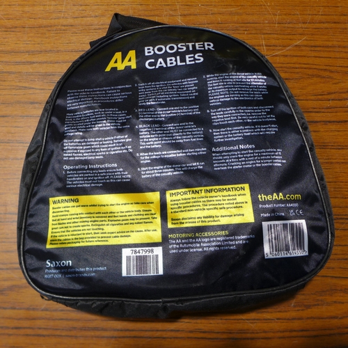 6149 - Five AA 3M booster cables for vehicles up to 3000cc, suitable for petrol and diesel vehicles (£11.86... 