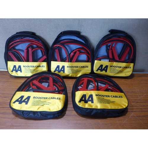 6150 - Five AA 3M booster cables for vehicles up to 3000cc, suitable for petrol and diesel vehicles (£11.86... 