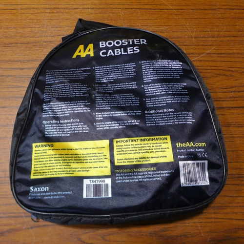 6150 - Five AA 3M booster cables for vehicles up to 3000cc, suitable for petrol and diesel vehicles (£11.86... 