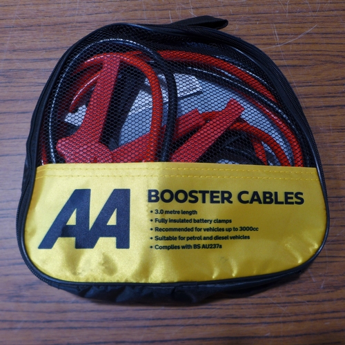 6151 - Five AA 3M booster cables for vehicles up to 3000cc, suitable for petrol and diesel vehicles (£11.86... 