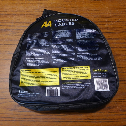 6151 - Five AA 3M booster cables for vehicles up to 3000cc, suitable for petrol and diesel vehicles (£11.86... 