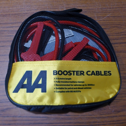 6152 - Five AA 3M booster cables for vehicles up to 3000cc, suitable for petrol and diesel vehicles (£11.86... 