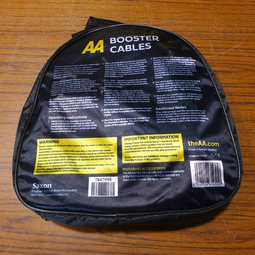 6152 - Five AA 3M booster cables for vehicles up to 3000cc, suitable for petrol and diesel vehicles (£11.86... 