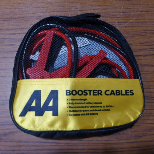 6153 - Five AA 3M booster cables for vehicles up to 3000cc, suitable for petrol and diesel vehicles (£11.86... 