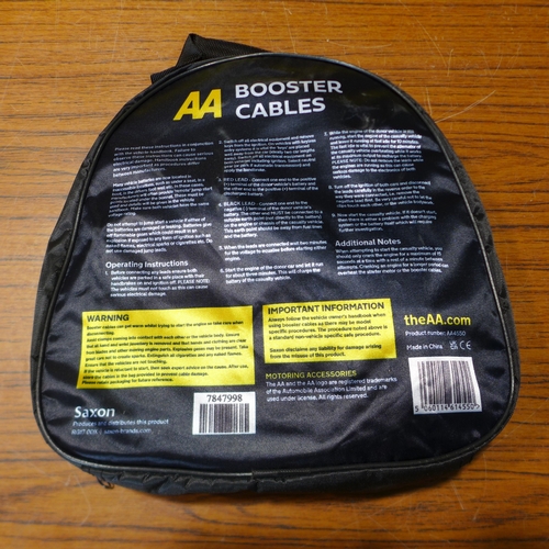 6153 - Five AA 3M booster cables for vehicles up to 3000cc, suitable for petrol and diesel vehicles (£11.86... 