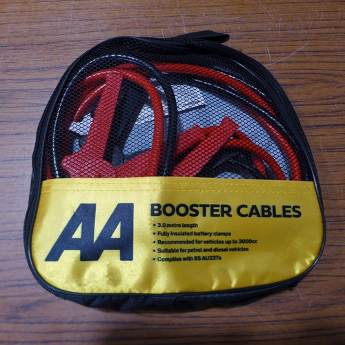6154 - Five AA 3M booster cables for vehicles up to 3000cc, suitable for petrol and diesel vehicles (£11.86... 