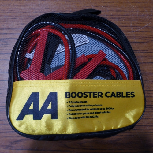6155 - Five AA 3M booster cables for vehicles up to 3000cc, suitable for petrol and diesel vehicles (£11.86... 