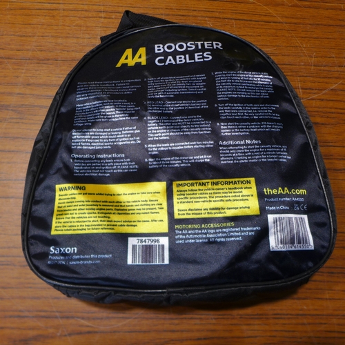 6155 - Five AA 3M booster cables for vehicles up to 3000cc, suitable for petrol and diesel vehicles (£11.86... 