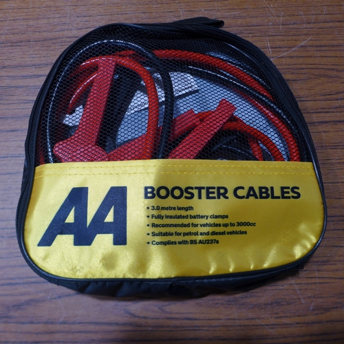 6156 - Five AA 3M booster cables for vehicles up to 3000cc, suitable for petrol and diesel vehicles (£11.86... 