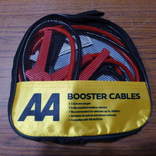 6157 - Five AA 3M booster cables for vehicles up to 3000cc, suitable for petrol and diesel vehicles (£11.86... 