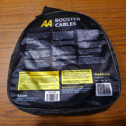 6157 - Five AA 3M booster cables for vehicles up to 3000cc, suitable for petrol and diesel vehicles (£11.86... 