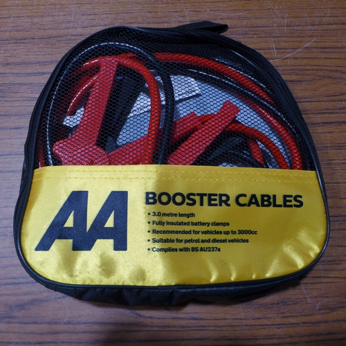 6158 - Five AA 3M booster cables for vehicles up to 3000cc, suitable for petrol and diesel vehicles (£11.86... 