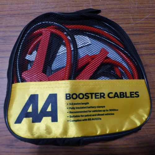 6159 - Five AA 3M booster cables for vehicles up to 3000cc, suitable for petrol and diesel vehicles (£11.86... 