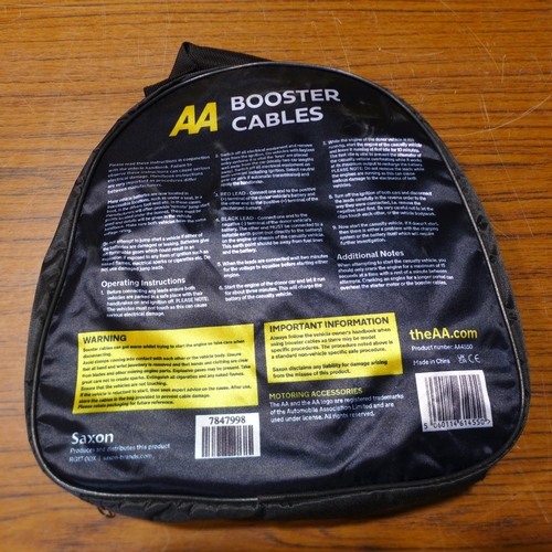 6159 - Five AA 3M booster cables for vehicles up to 3000cc, suitable for petrol and diesel vehicles (£11.86... 