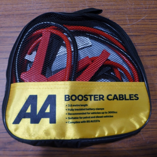6160 - Five AA 3M booster cables for vehicles up to 3000cc, suitable for petrol and diesel vehicles (£11.86... 