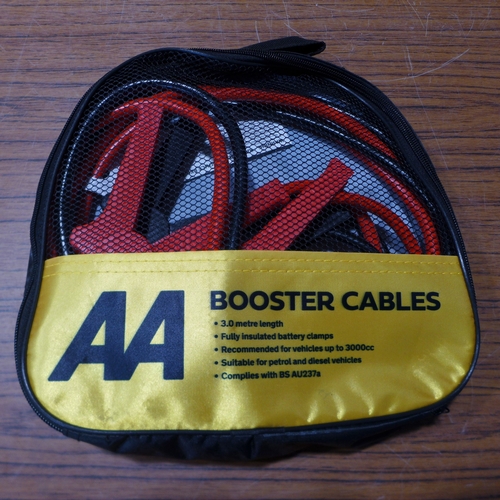 6161 - Five AA 3M booster cables for vehicles up to 3000cc, suitable for petrol and diesel vehicles (£11.86... 