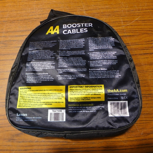 6162 - Five AA 3M booster cables for vehicles up to 3000cc, suitable for petrol and diesel vehicles (£11.86... 