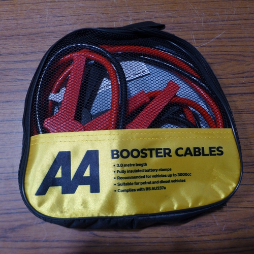 6163 - Five AA 3M booster cables for vehicles up to 3000cc, suitable for petrol and diesel vehicles (£11.86... 