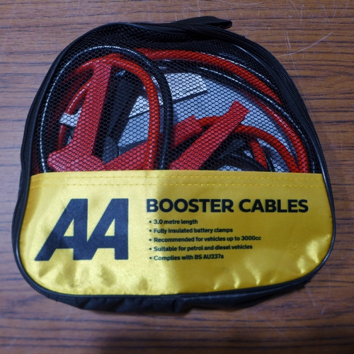 6164 - Five AA 3M booster cables for vehicles up to 3000cc, suitable for petrol and diesel vehicles (£11.86... 