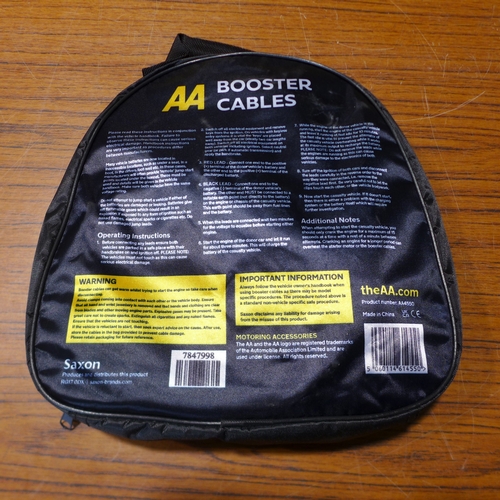 6164 - Five AA 3M booster cables for vehicles up to 3000cc, suitable for petrol and diesel vehicles (£11.86... 