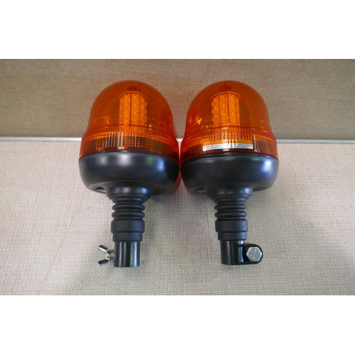 6423 - Justech amber rotating flash beacon lights, original RRP £49.875 + VAT (AJSAm4-579) *This lot is sub... 