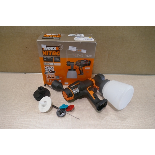 6431 - Worx cordless paint sprayer 18V - (Tool Only - Battery & Charger not included), original RRP £99.99 ... 