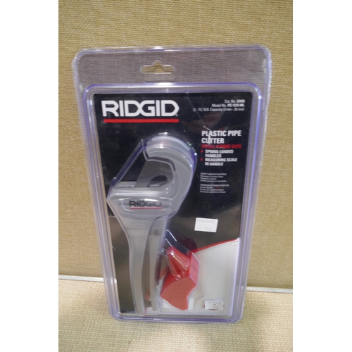 6435 - Ridgid plastic pipe cutter, original RRP £54.45 + VAT (AJSAm3-540) *This lot is subject to VAT