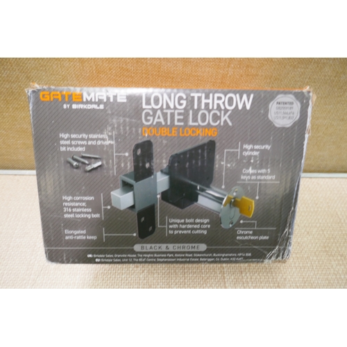 6440 - GateMate long throw gate lock, original RRP £57 + VAT (AJSAm4-537) *This lot is subject to VAT