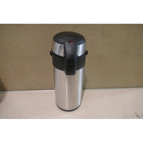 6444 - Olympia pump action stainless steel teapot infuser, original RRP £39.99 + VAT (AJSAm4-556) *This lot... 