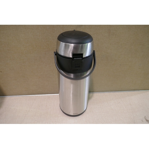 6444 - Olympia pump action stainless steel teapot infuser, original RRP £39.99 + VAT (AJSAm4-556) *This lot... 