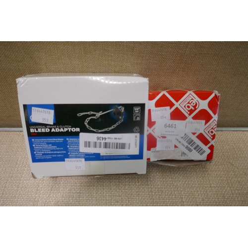 6461 - Febi bilstein wheel bearing Kit, original RRP £40.1 + VAT and a Draper Universal brake cap adaptor, ... 