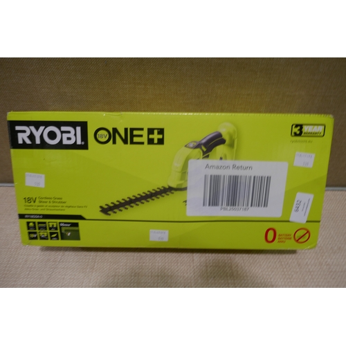 6432 - Ryobi lawn shears 18v (battery and charger not included) original RRP £59.99 + VAT (AJSAm4-535) *Thi... 