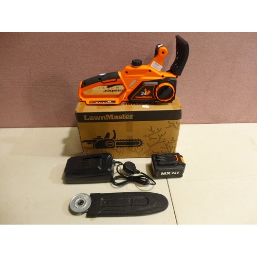 6179 - LawnMaster Cordless Chainsaw 24v, original RRP £109.99 + VAT (AJSAm4-491) *This lot is subject to VA... 