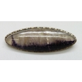 A Thomas Mott silver and Blue John brooch, marked TLM sterling England