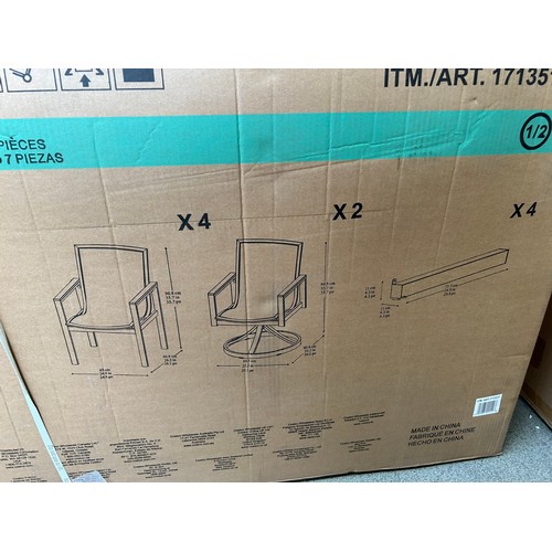 3246 - Agio Maricopa 7 piece sling dining set (unchecked) (4236-44) *This lot is subject to VAT