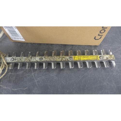 5184 - A Black and Decker DNJ450G mini electric hedge trimmer and a Turbo boast MK2 shower pump - in a box