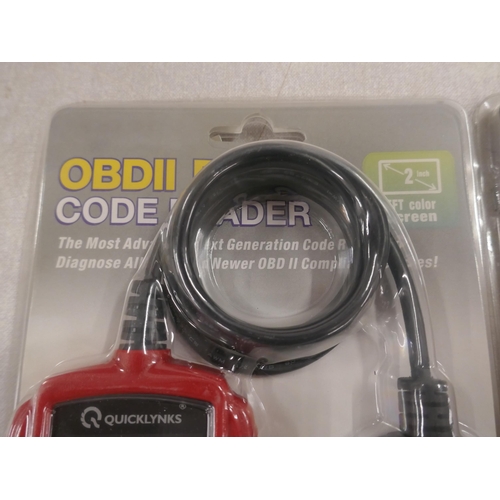 5333 - Two OBDII/EOBD code readers *This lot is subject to VAT