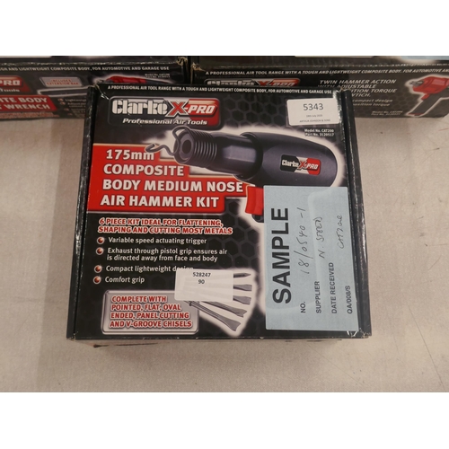 5343 - Three boxed Clarke X-Pro air tools including a 3/4