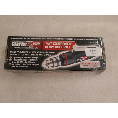 5344 - Five boxed X-Pro air tools including a 3