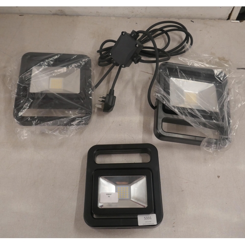 5331 - Three Led floodlights *This lot is subject to VAT