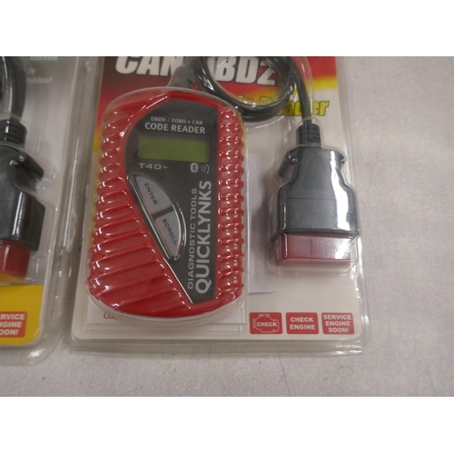 5333 - Two OBDII/EOBD code readers *This lot is subject to VAT