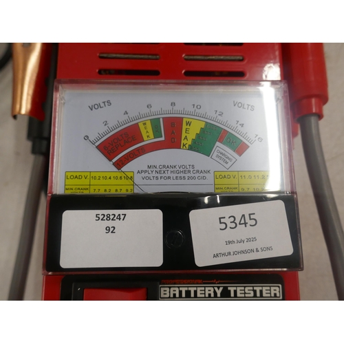 5345 - A battery tester *This lot is subject to VAT