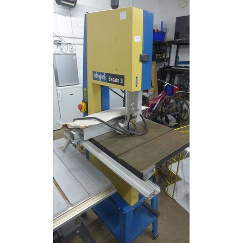 5150 - A Scheppach Basato 3 240v heavy duty band saw **Failed PAT test due to earth continuity and is sold ... 