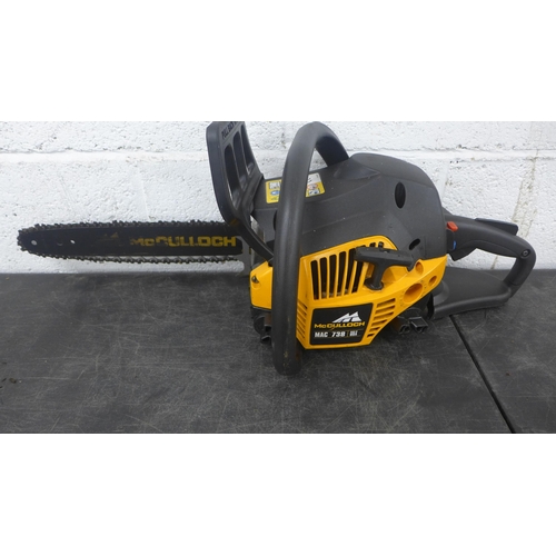5179 - Three petrol chainsaws, McCulloch Mac 738, McCulloch Mac 438 and a Gardline chainsaw