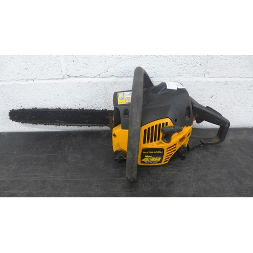 5179 - Three petrol chainsaws, McCulloch Mac 738, McCulloch Mac 438 and a Gardline chainsaw