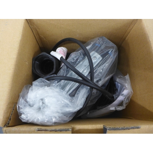 5302 - A boxed Clarke pump PSP195 600w submersible clean water puddle pump and a boxed Clarke pump dirty wa... 