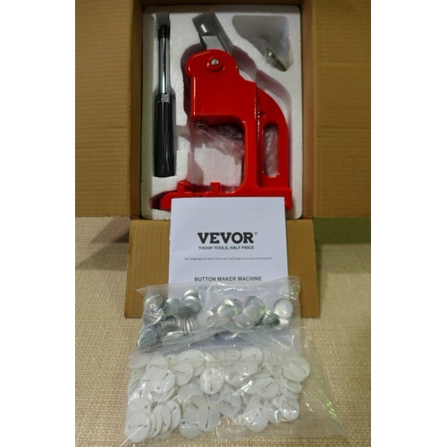 6141 - VEVOR Button Maker Machine and Badge Punch Press Kit, original RRP £62.99 + VAT (AJSAm4-257) *This l... 